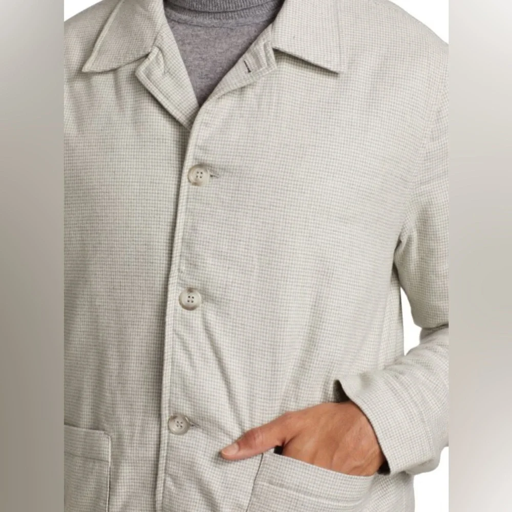 SAKS FIFTH AVENUE
Herringbone Cotton Overshirt - Picture 3 of 10